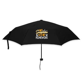 Saxophone Ate My Homework - Umbrella (small) - black - Front