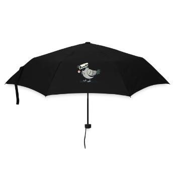 Camera Pigeon as Surveillance Camera Pigeon - Umbrella (small) - black - Front