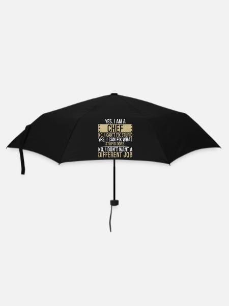 je suis CHEF non je ne peux pas réparer bête - Parapluie standard - noir
