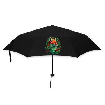 Drôle Renard Renard Art Animal Nature Animaux Animaux Sauvages - Parapluie standard - noir - Devant