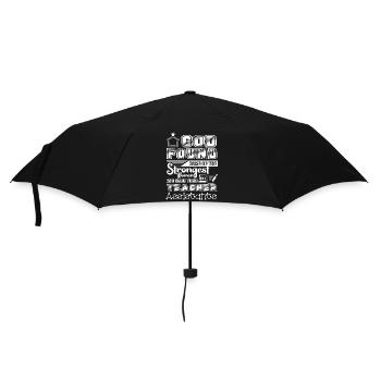 Teacher Assistant God Made Teacher Assistants - Umbrella (small) - black - Front