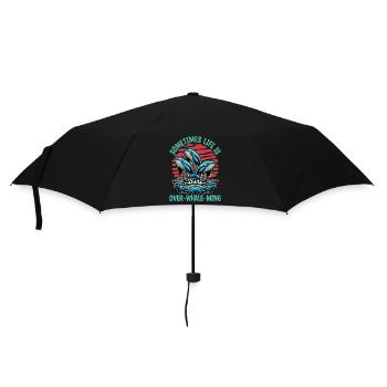 Whale Watching Sometimes Life Is Over Sea Lover - Umbrella (small) - black - Front