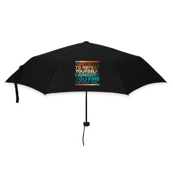 Il n’est pas nécessaire de se répéter - Parapluie standard - noir - Devant
