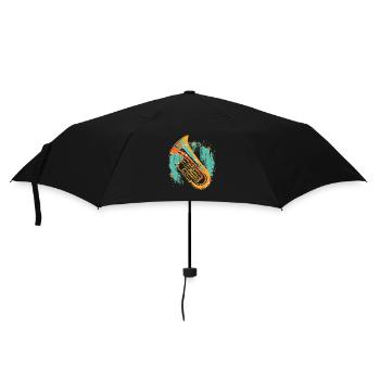 Tuba Graphic - Umbrella (small) - black - Front