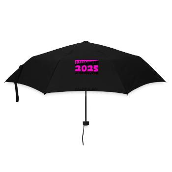 Jugendweihe 2025 Gästebuch Geschenk Mädchen Jungen - Regenschirm (klein) - Schwarz - Vorne