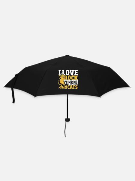 Grimpeurs J’adore l’escalade et les chats - Parapluie standard - noir