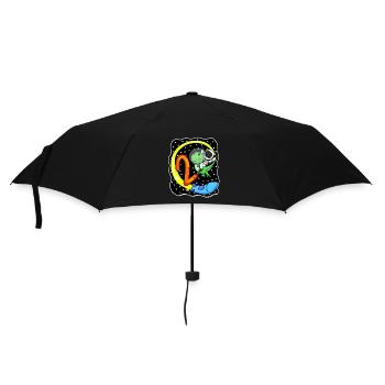 2 Birthday Motif Astronaut - Two Years Old - Umbrella (small) - black - Front