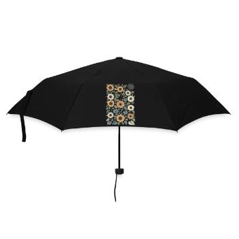 Sunflowers Boho Flowers Vintage Country Style - Umbrella (small) - black - Front