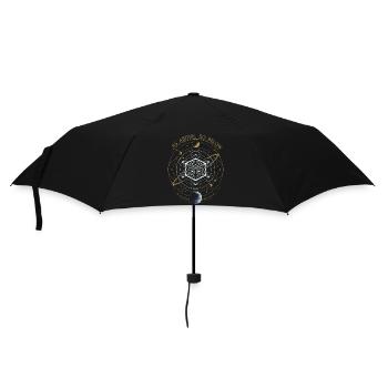 Comme en haut, donc en bas - Géométrie sacrée - Parapluie standard - noir - Devant