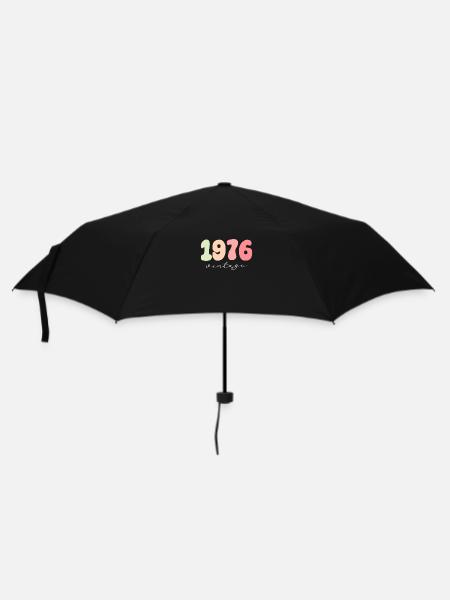 Geburtstag Geburtsjahr 1976 - Regenschirm (klein) - Schwarz