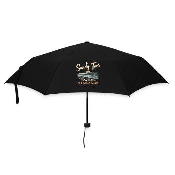 Seeglas-jäger Sammeln Meeresschätze - Regenschirm (klein) - Schwarz - Vorne