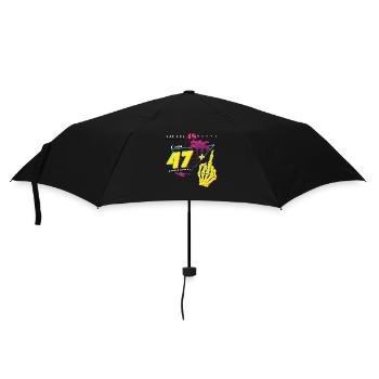 Je n’ai pas 48 ans, j’ai 47 ans + majeur - Vintage Born - Parapluie standard - noir - Devant