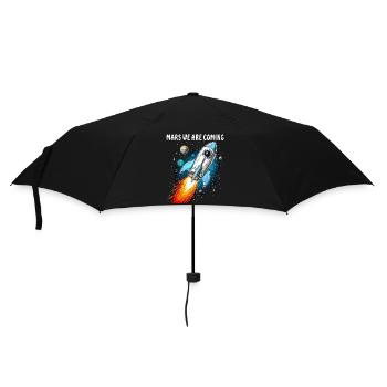 RAKETE MARS WE ARE COMING - Regenschirm (klein) - Schwarz - Vorne