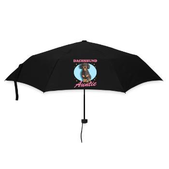 Teckel Tante Teckel Chiens Teckel Cadeau - Parapluie standard - noir - Devant