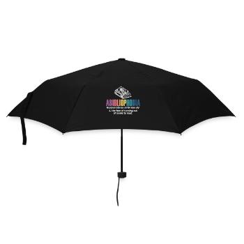 Abibliophobie Bücherwurm Lesebücher - Regenschirm (klein) - Schwarz - Vorne