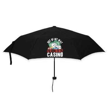 Out of My Way Go to Casino Gambler Gift - Umbrella (small) - black - Front