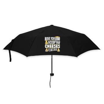 Parmesan Gouda Included Cheese In Her Life - Umbrella (small) - black - Front