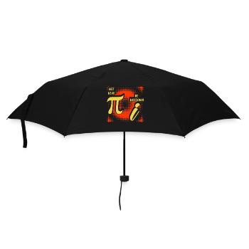 Math Humor – Pi vs. Imaginary Number - Umbrella (small) - black - Front