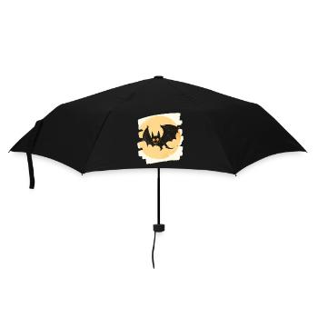 Chauve-souris rétro - Parapluie standard - noir - Devant