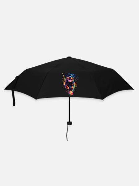 Rottweiler - Regenschirm (klein) - Schwarz