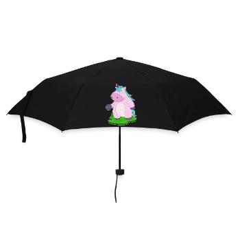 Unicorn Bowling Bowling Ball - Umbrella (small) - black - Front
