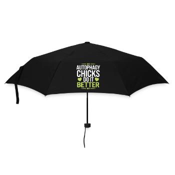 Intervallfasten Intermittierendes Fasten - Regenschirm (klein) - Schwarz - Vorne