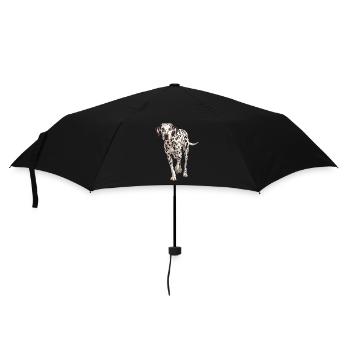 Dalmatiner - Regenschirm (klein) - Schwarz - Vorne