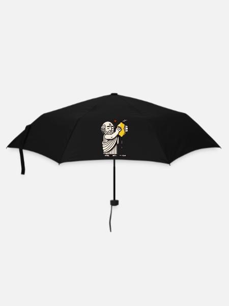 Le philosophe jus le citron de la vie - Parapluie standard - noir