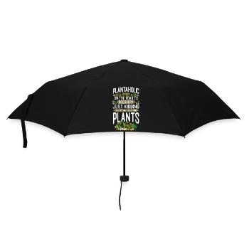Plant Lover Gardening Plantaholic - Regenschirm (klein) - Schwarz - Vorne