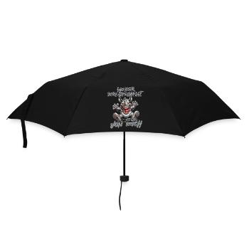 Rhino Better crazy than one of you - Umbrella (small) - black - Front