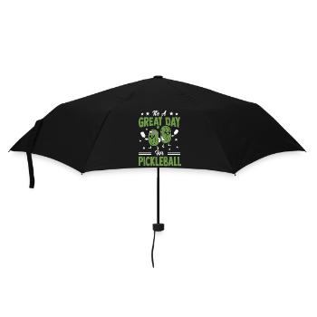 Pickleball Paddleball Teamsport Outfit Pickle - Regenschirm (klein) - Schwarz - Vorne