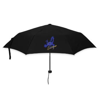 Drapeau de l’Europe, fierté européenne - Parapluie standard - noir - Devant
