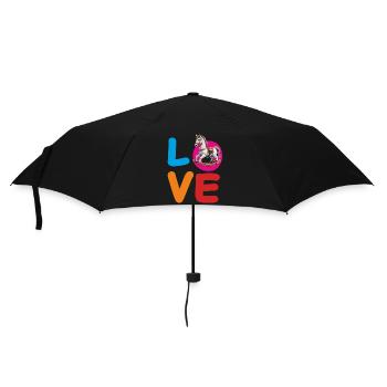 LOVE SCHAUKEL-PFERD - Regenschirm (klein) - Schwarz - Vorne