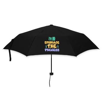 Japanische Kaizen begrüßen den Prozess - Regenschirm (klein) - Schwarz - Vorne
