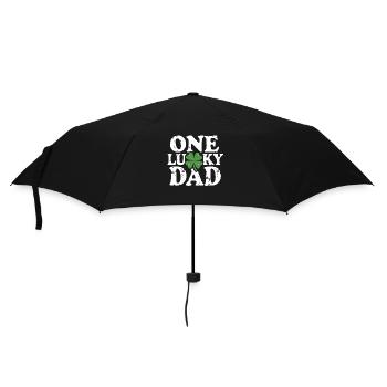 One Lucky Dad St Patrick Day Vintage Clover Daddy - Regenschirm (klein) - Schwarz - Vorne