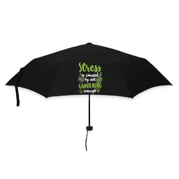 Plant Lover Gardening Stress Is - Regenschirm (klein) - Schwarz - Vorne