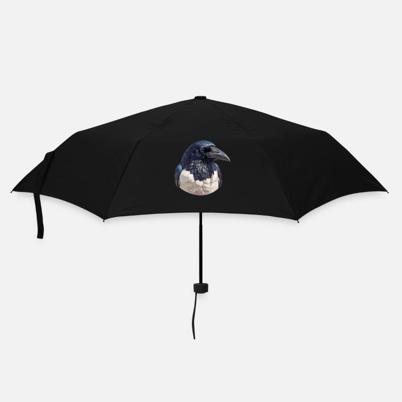 Elstern Elster - Regenschirm (klein) - Schwarz