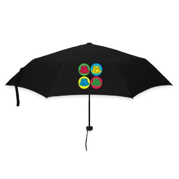 Colorful pancakes Fun for breakfast lovers - Umbrella (small) - black - Front