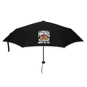 Denken Pfannkuchen Auch An Mich - Regenschirm (klein) - Schwarz - Vorne