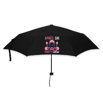 Apres Ski Party Crew - Regenschirm (klein) - Schwarz - Vorne