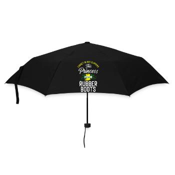 Plant Lover Gardening Girl Female - Regenschirm (klein) - Schwarz - Vorne