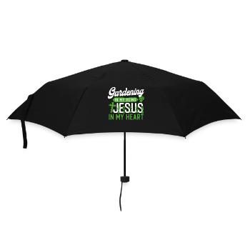 Amoureux des plantes Jardinage Jésus Foi - Parapluie standard - noir - Devant