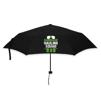 Garbage Hauling Squad Trash Collector Collecting - Umbrella (small) - black - Front