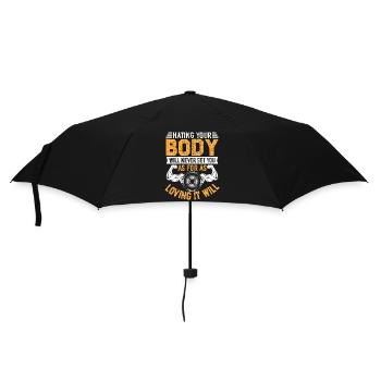 Aimez votre corps Fitness Motivation - Parapluie standard - noir - Devant