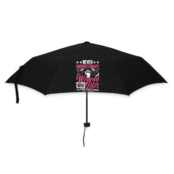 Femme forte Poids Haltérophilie Fitness Puissance - Parapluie standard - noir - Devant