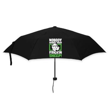 Nobody wants your frickin sheep - Regenschirm (klein) - Schwarz - Vorne