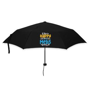 If You're Happy And You Know Caregiving Carer - Umbrella (small) - black - Front