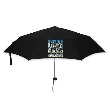 Water Rowing The Only Place I Go Backwards Boating - Umbrella (small) - black - Front