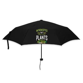 Amoureux des plantes Jardinage Introverti - Parapluie standard - noir - Devant