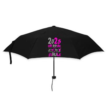 School Child 2025 Young Girls School Enrollment 2025 Decoration - Umbrella (small) - black - Front